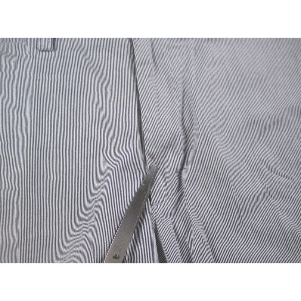 Banana Republic Shorts Mens 34 Blue White Seersucker Chino Casual Flat Front‎